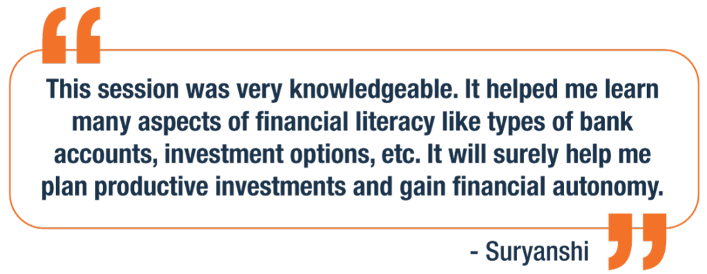 testimonial on financial literacy